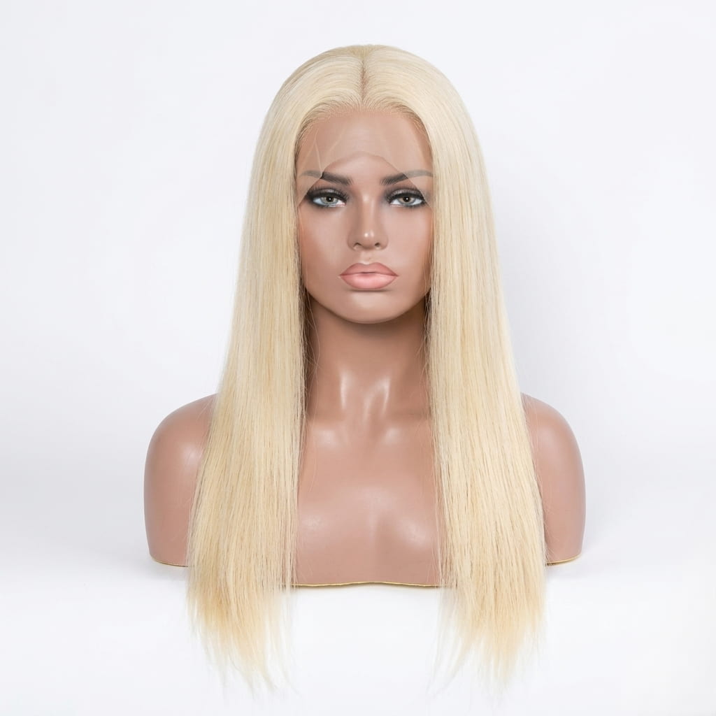 Stema #613 Blonde 13x4 Transparent Lace Big Frontal Wig